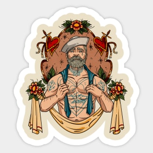 Old School Sailor Sticker